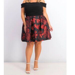 Morgan & Company Trendy Off-The-Shoulder Dress